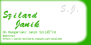 szilard janik business card